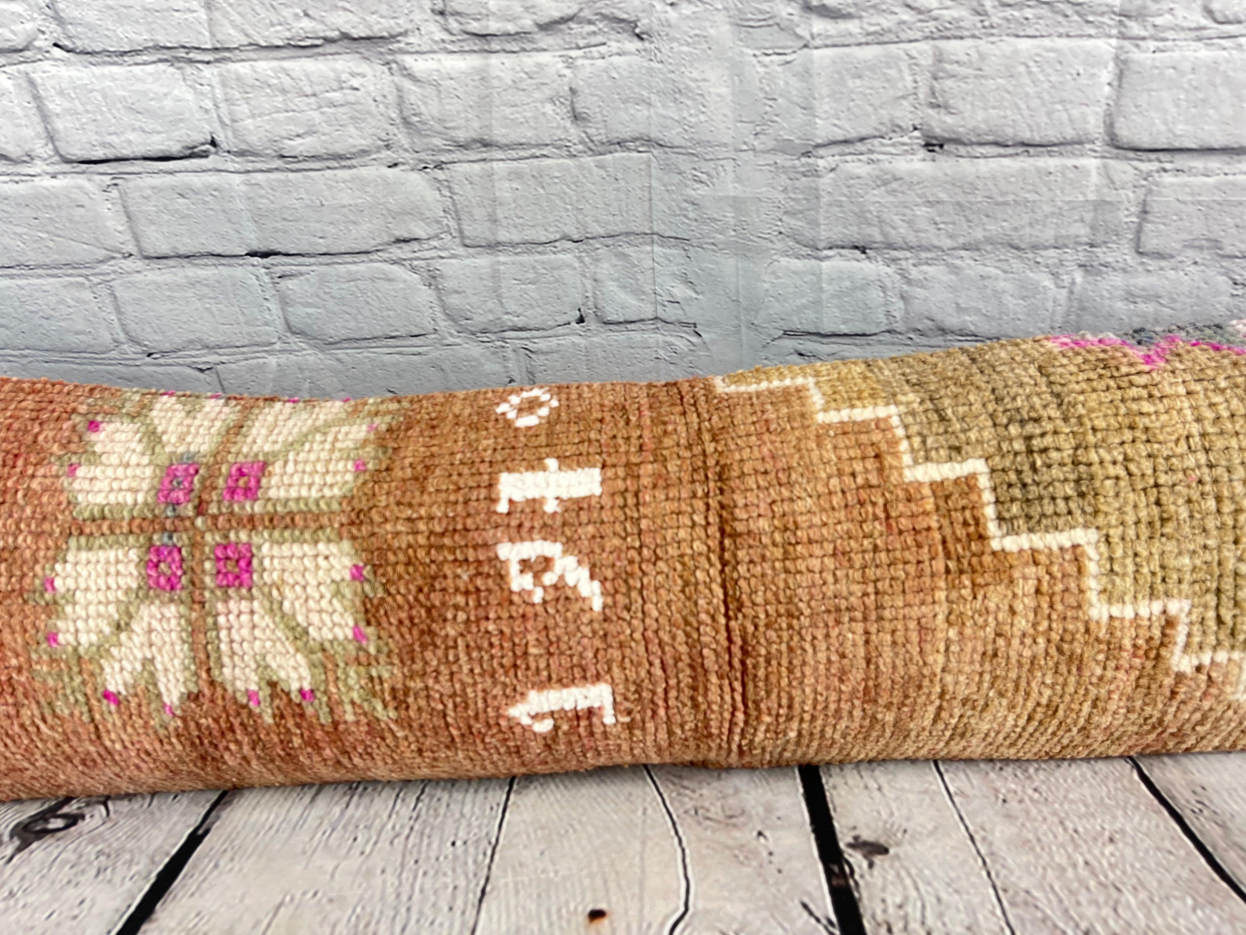 12 x 46 Lumbar Rug Pillow Nomadic Comfort Turkish Pillow Cushion Cover #7561 In New Condition For Sale In Houston, TX