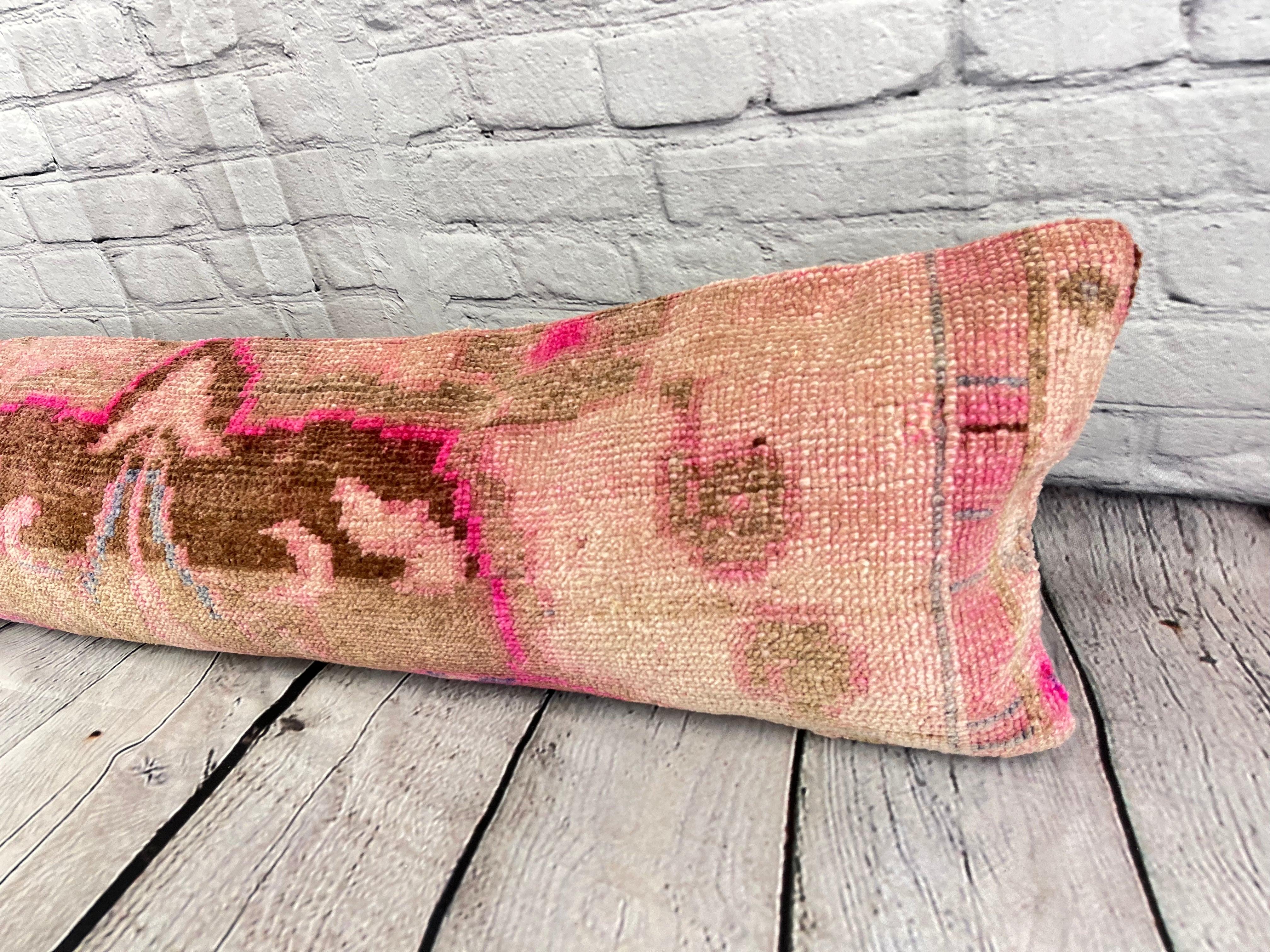 12 x 46 Lumbar Rug Pillow Rich Heritage Turkish Pillow Cushion Cover #7779 Enhance your home decor with our Lumbar Rug Pillow Turkish Rug Cushion. This exquisite pillow cover, meticulously handwoven, brings a touch of elegance and cultural heritage