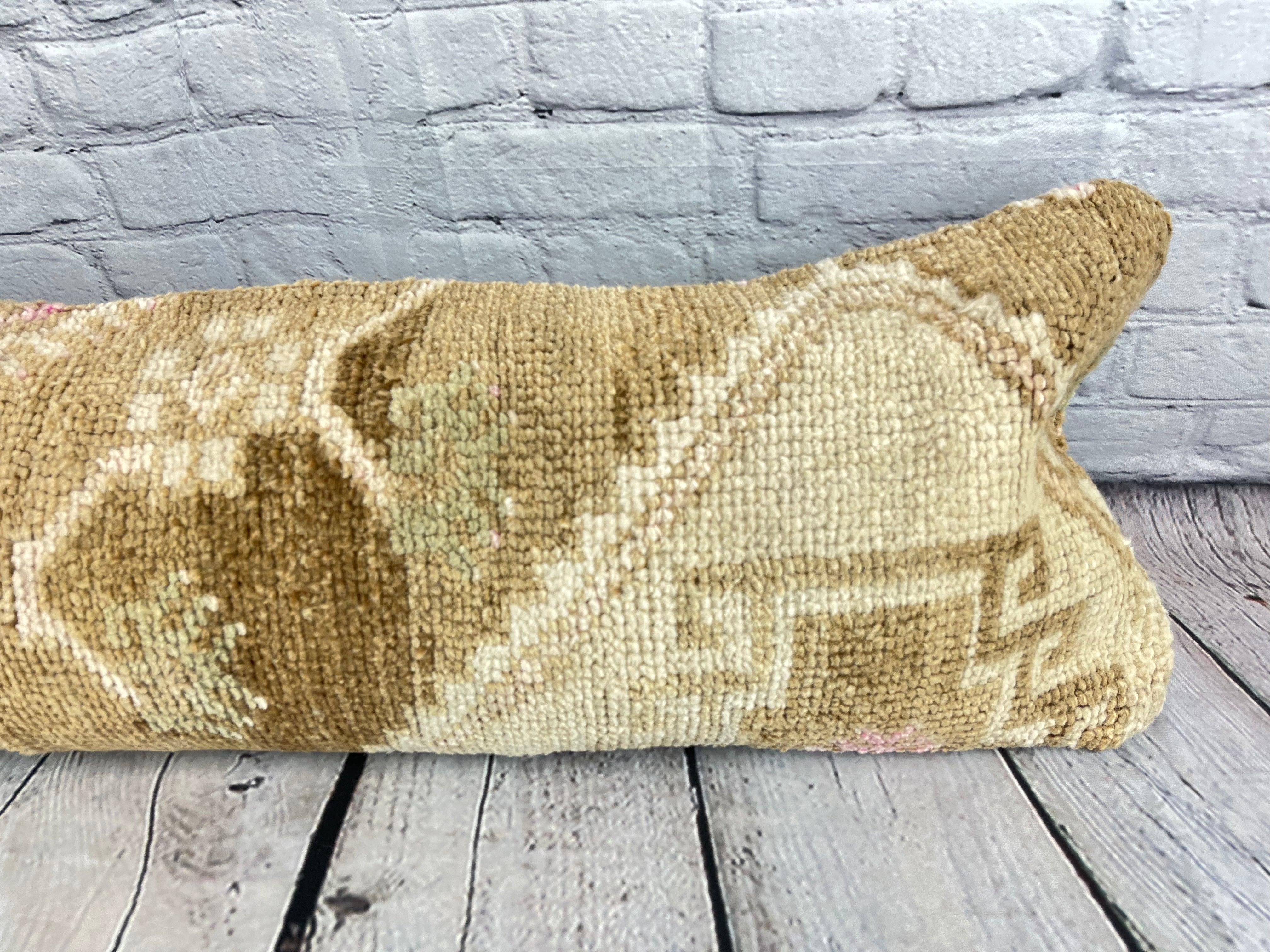 Turc 12 x 46 Oreiller de tapis lombaire Tranquil Retreat Turkish Pillow Cushion Cover #7519 en vente