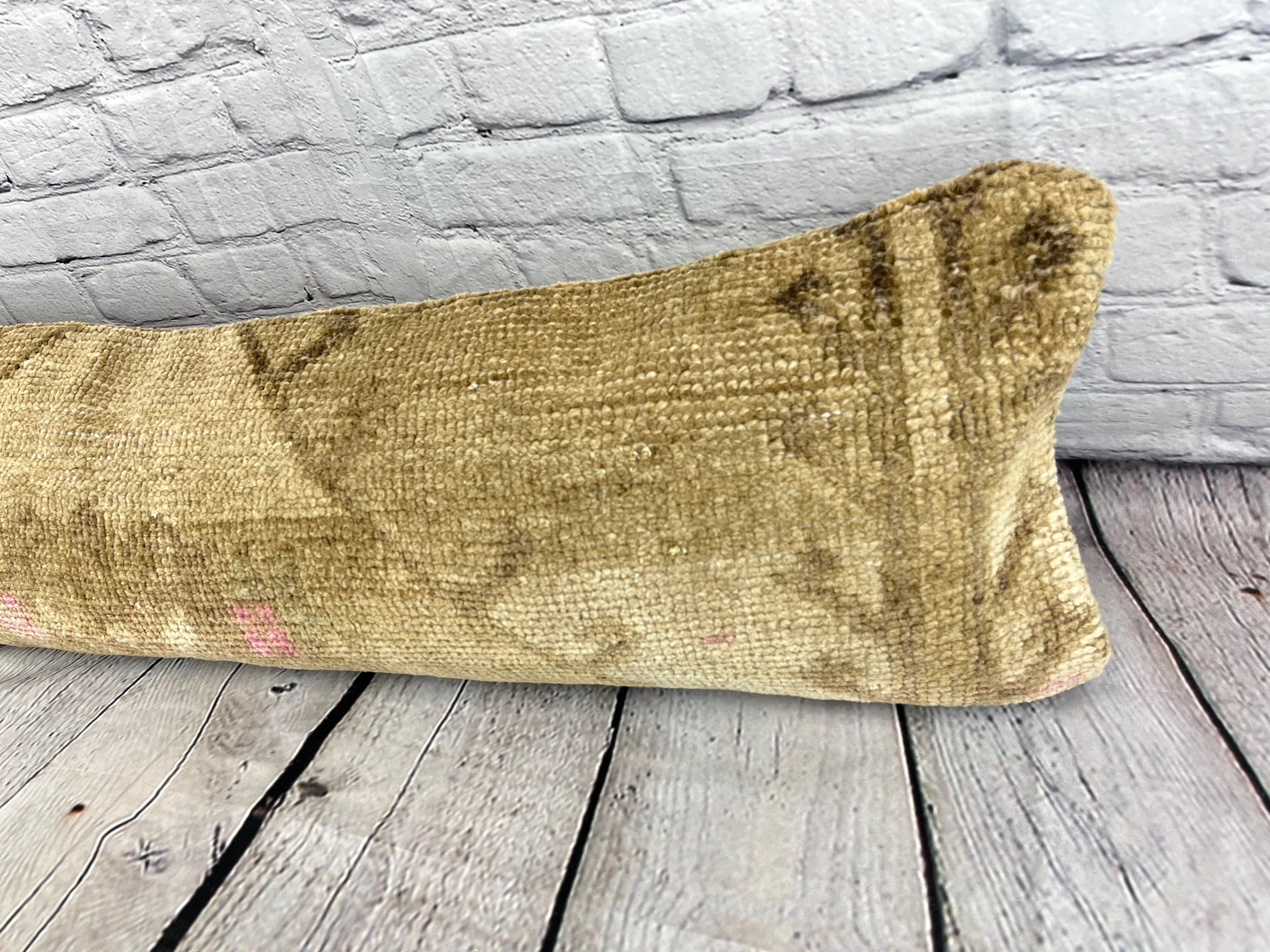 12 x 46 Lumbar Rug Pillow Turkish Tapestries Turkish Pillow Cushion Cover #7760 Enhance your home decor with our Lumbar Rug Pillow Turkish Rug Cushion. This exquisite pillow cover, meticulously handwoven, brings a touch of elegance and cultural