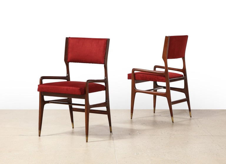  Model #676 Dining Chairs by Gio Ponti for Cassina In Good Condition For Sale In New York, NY