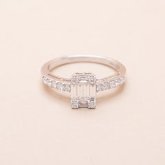 1.20 carat 18K gold engagement ring