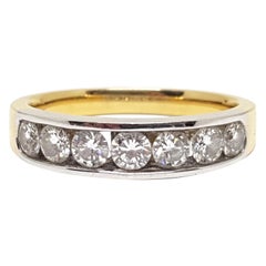 Bague mémoire à 7 pierres et diamants de 1,20 carat