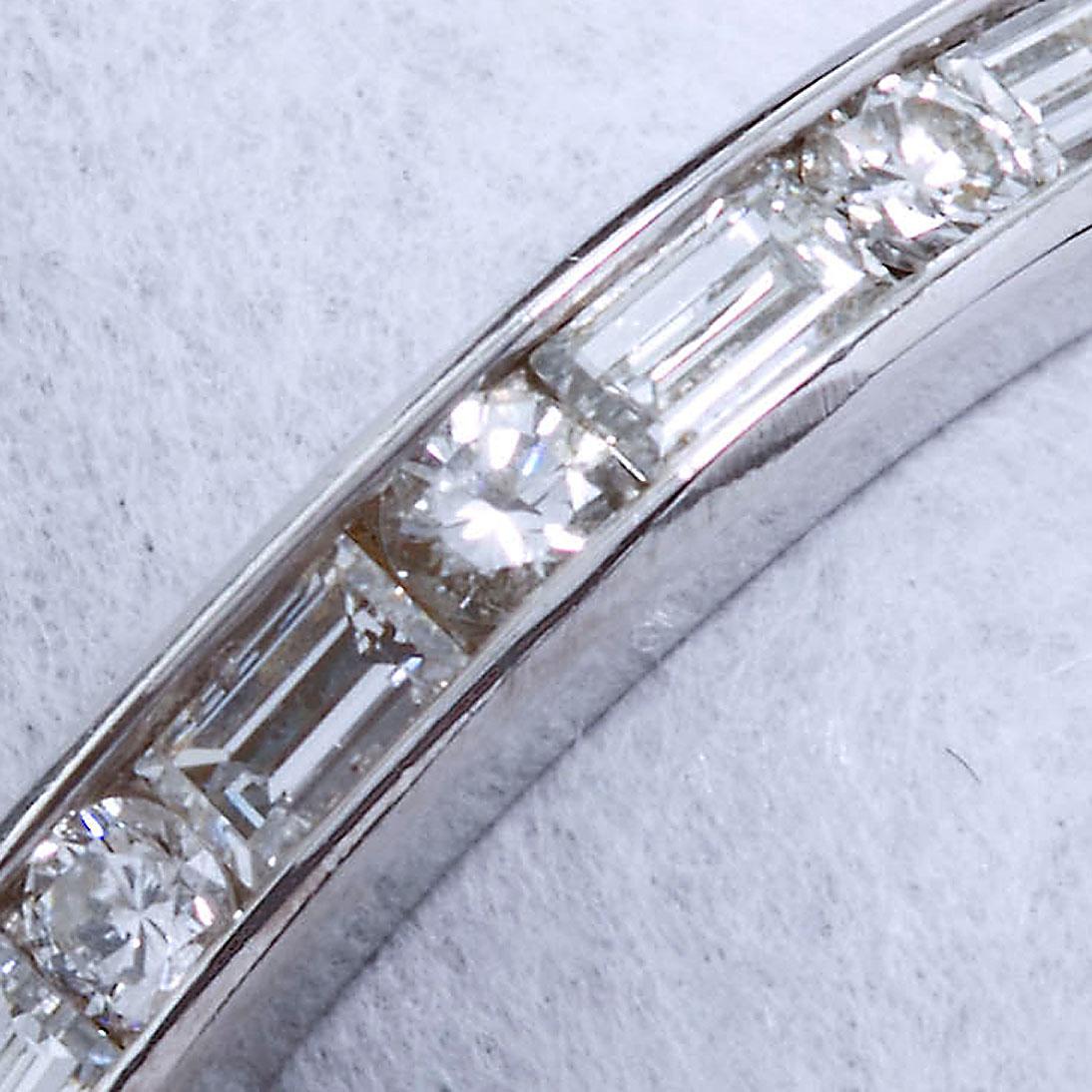 Contemporary 1.20 Carat Channel Set Diamond Eternity Band F-G Color