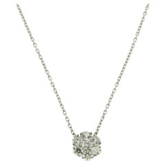 Collana con cluster di diamanti da 1.20 carati