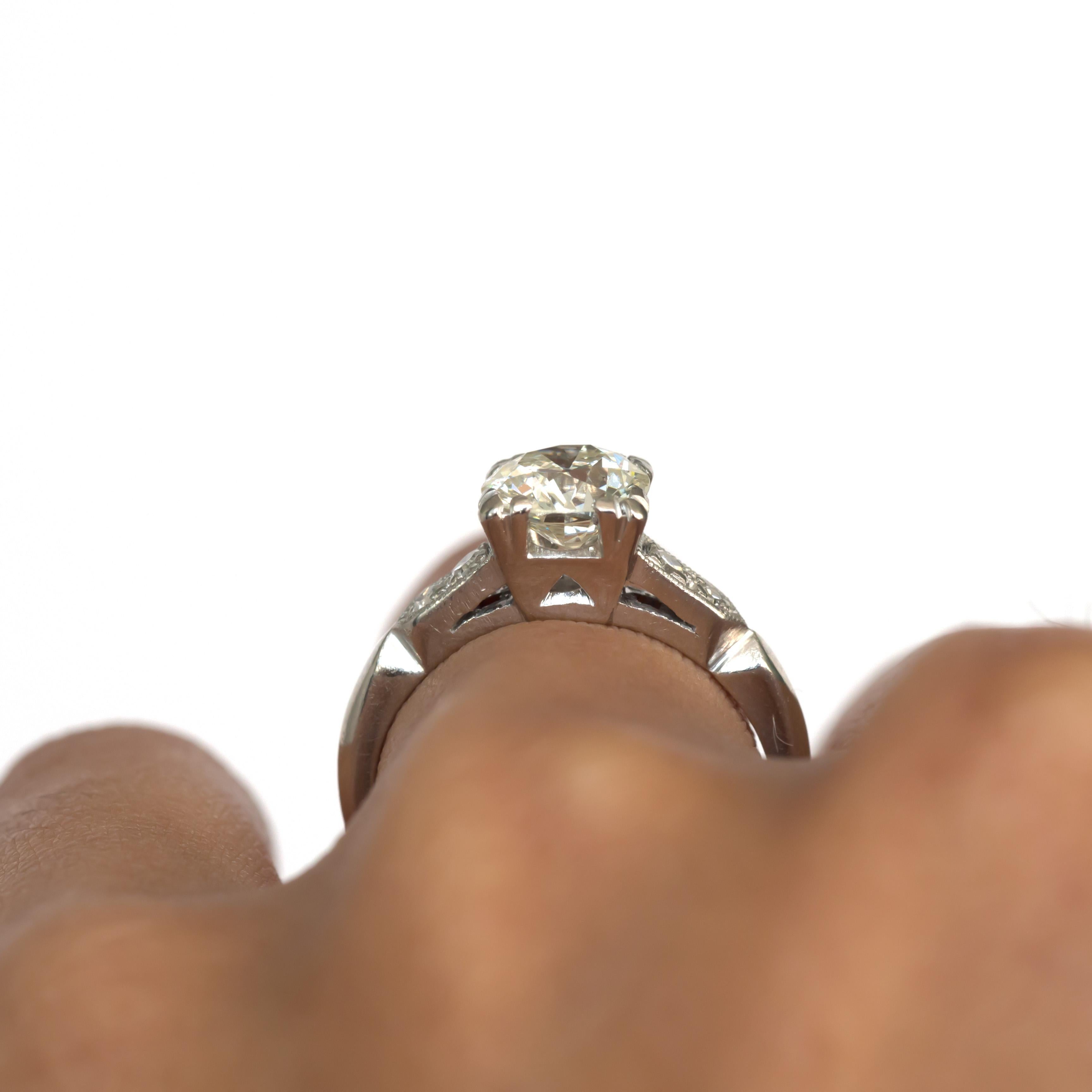 1.20 Carat Diamond Platinum Engagement Ring 3