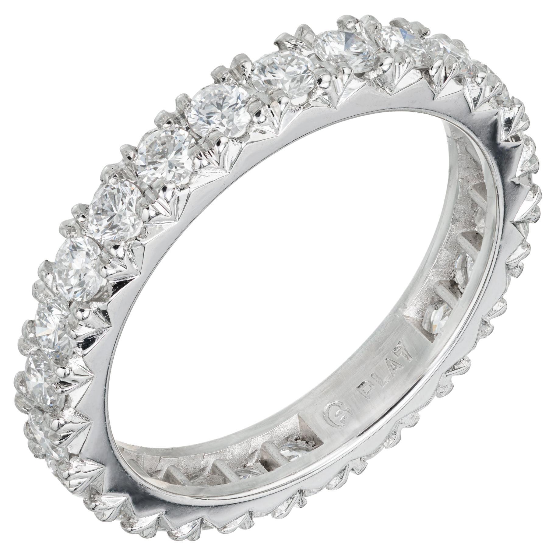 1.20 Carat Diamond Platinum Wedding Band Ring