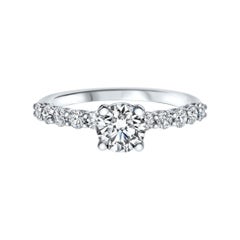1.20 Carat Diamond Solitaire Engagement Ring in 14K White Gold, Shlomit Rogel