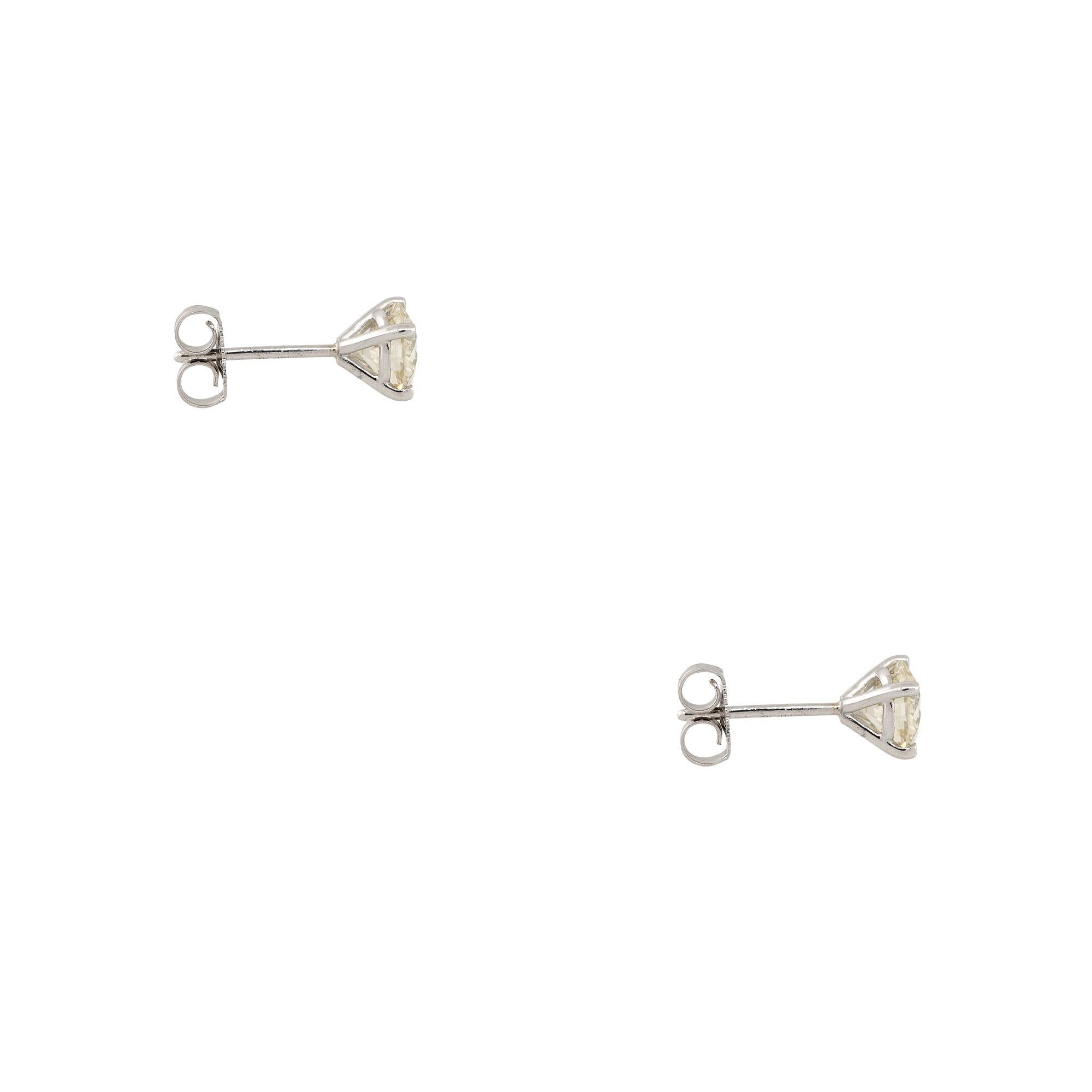 1.20 Carat Diamond Stud Earrings 14 Karat In Stock In Excellent Condition In Boca Raton, FL
