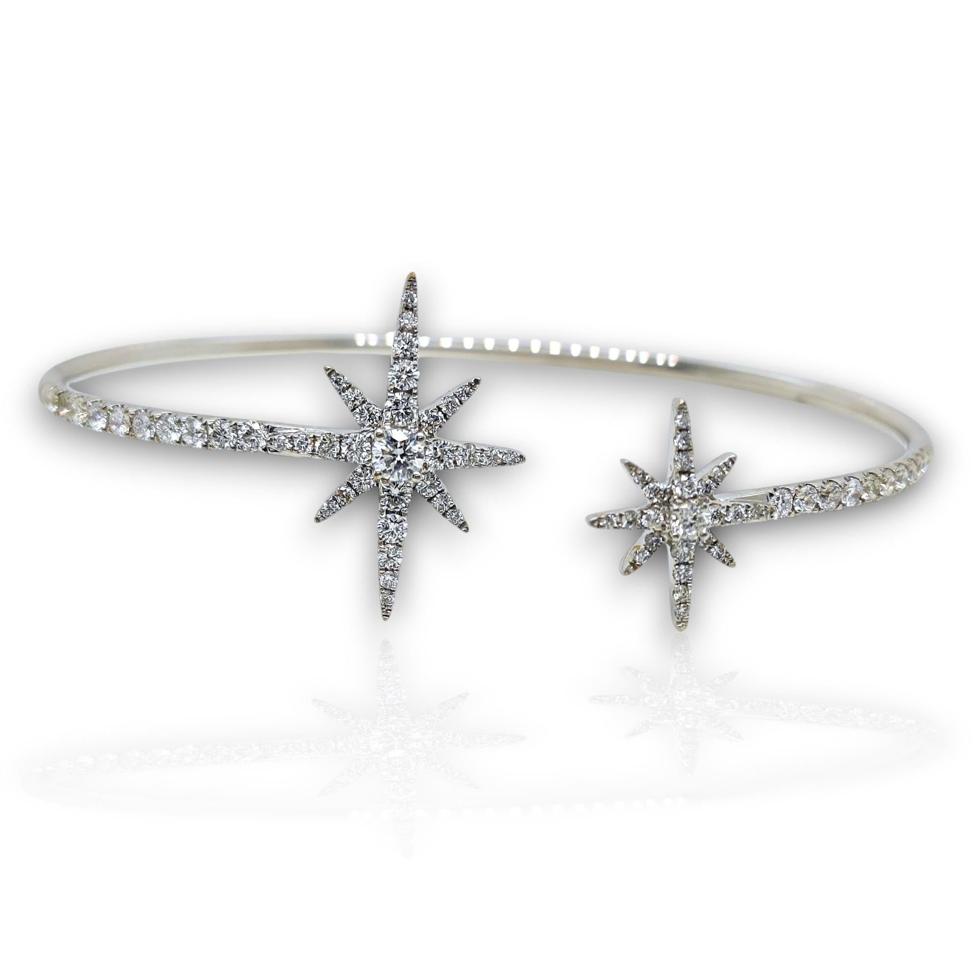 Bracelet en or blanc avec diamant de 1,20 carat Neuf - En vente à New York, NY