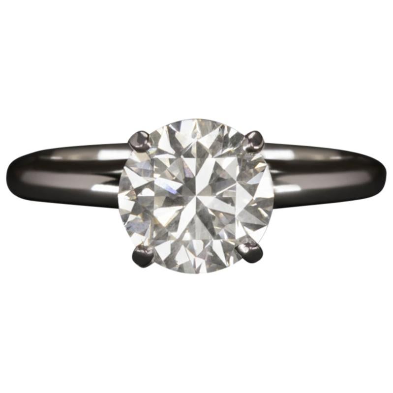 Customizable 1.20 Carat Diamond Solitaire Engagement Ring in 14K White