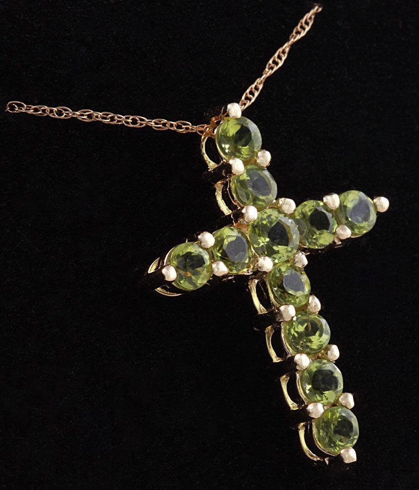 green cross pendant