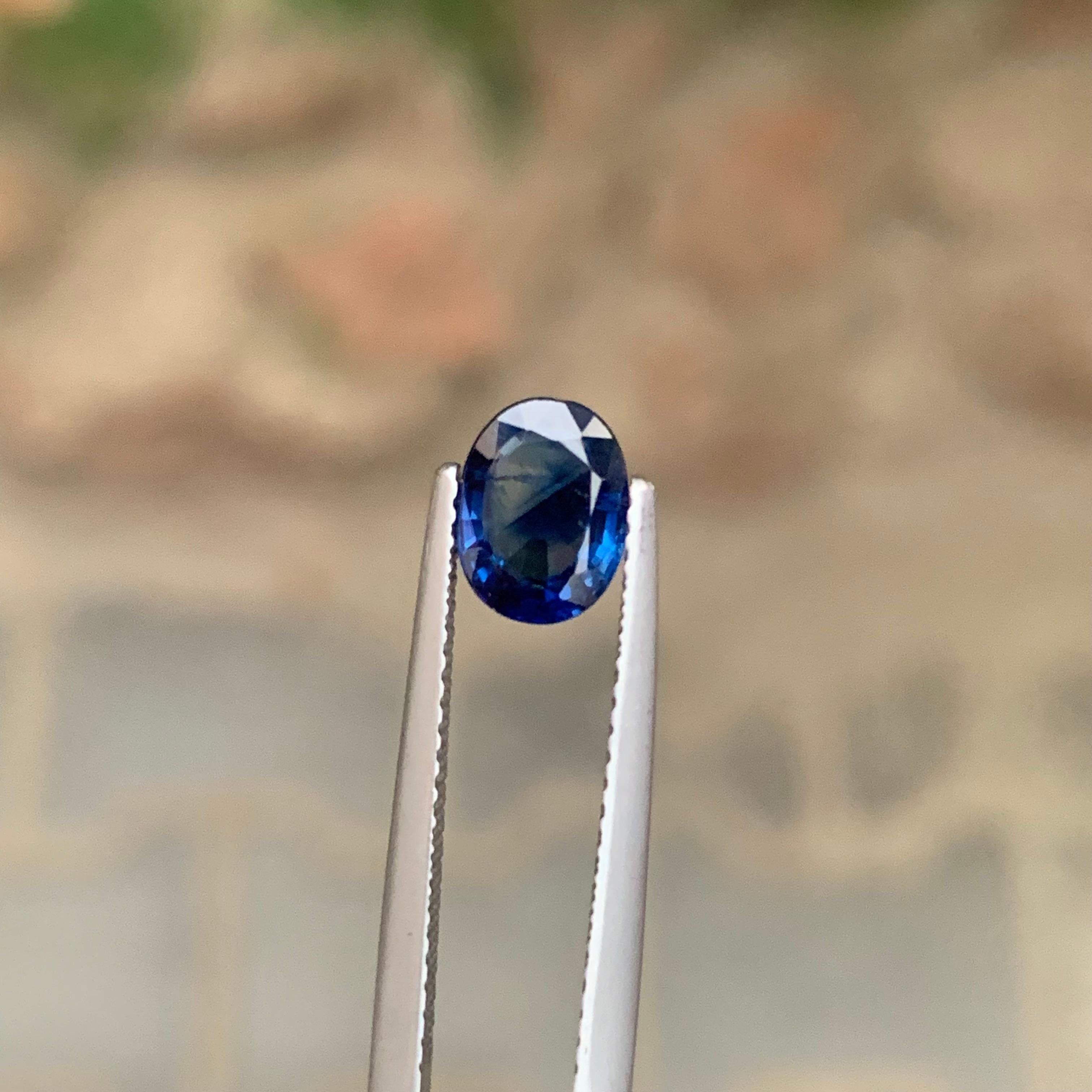 da uomo o donna 1.20 carati di zaffiro blu naturale sfuso di forma ovale in vendita