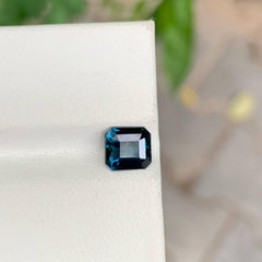 1.20 Carat Natural Loose Cobalt Blue Spinel Emerald Cut Tanzanian Gemstone