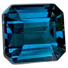1.20 Carat Natural Loose Cobalt Blue Spinel Emerald Cut Tanzanian Gemstone
