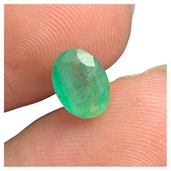 1.20 Carat Natural Loose Emerald Gemstone From Zambian Mine, Africa