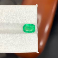 1.20 Carat Natural Loose Emerald Stone Cushion Cut Gemstone From Afghanistan