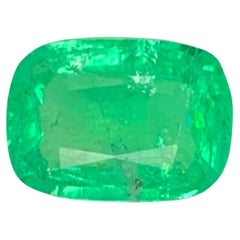 1.20 Carat Natural Loose Emerald Stone Cushion Cut Gemstone From Afghanistan