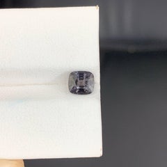 1.20 Carat Natural Loose Gray Color Burmese Spinel Cushion Cut Gemstone