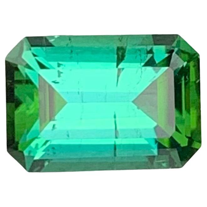 1.20 Carat Natural Loose Green Tourmaline Emerald Shape Gemstone