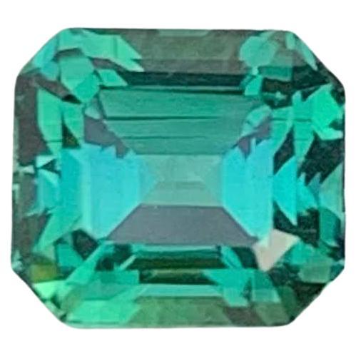 1.20 Karat Natürlicher loser Lagunenblauer Turmalin Smaragdschliff Afghanischer Edelstein im Angebot