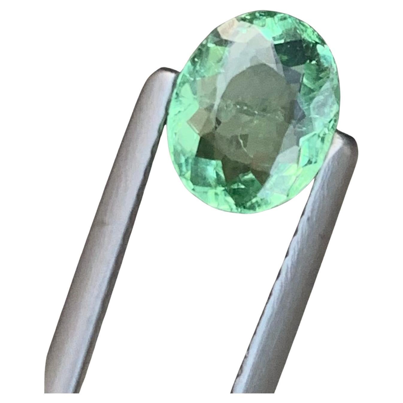 1,20 carati di tormalina Paraiba naturale sfusa di forma ovale dal Mozambico in vendita