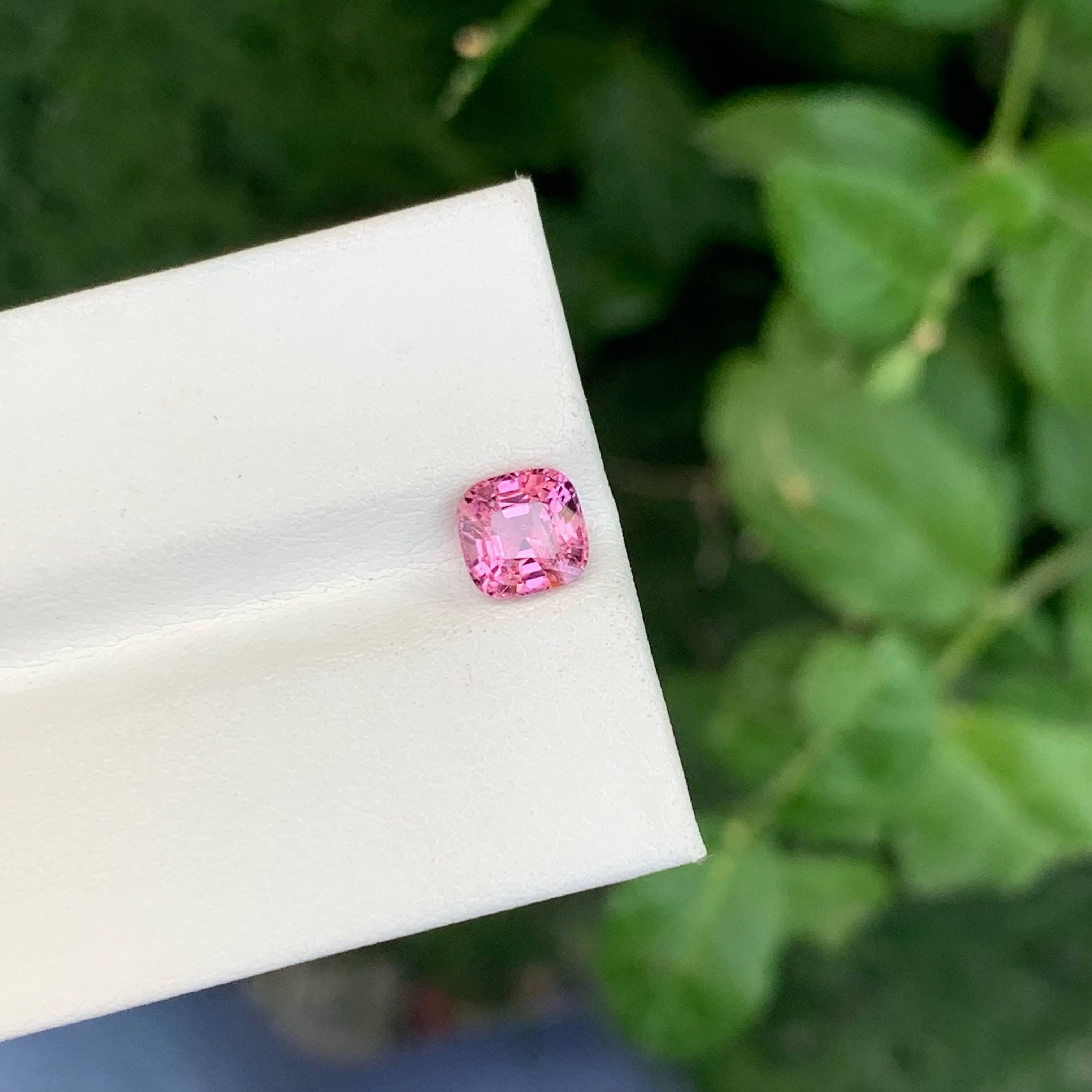 1,20 quilates de espinela rosa natural suelta talla cojín piedra preciosa de Tanzania en venta 4