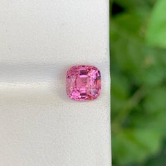 1.20 Carat Natural Loose Pink Spinel Stone Cushion Cut Tanzanian Gemstone