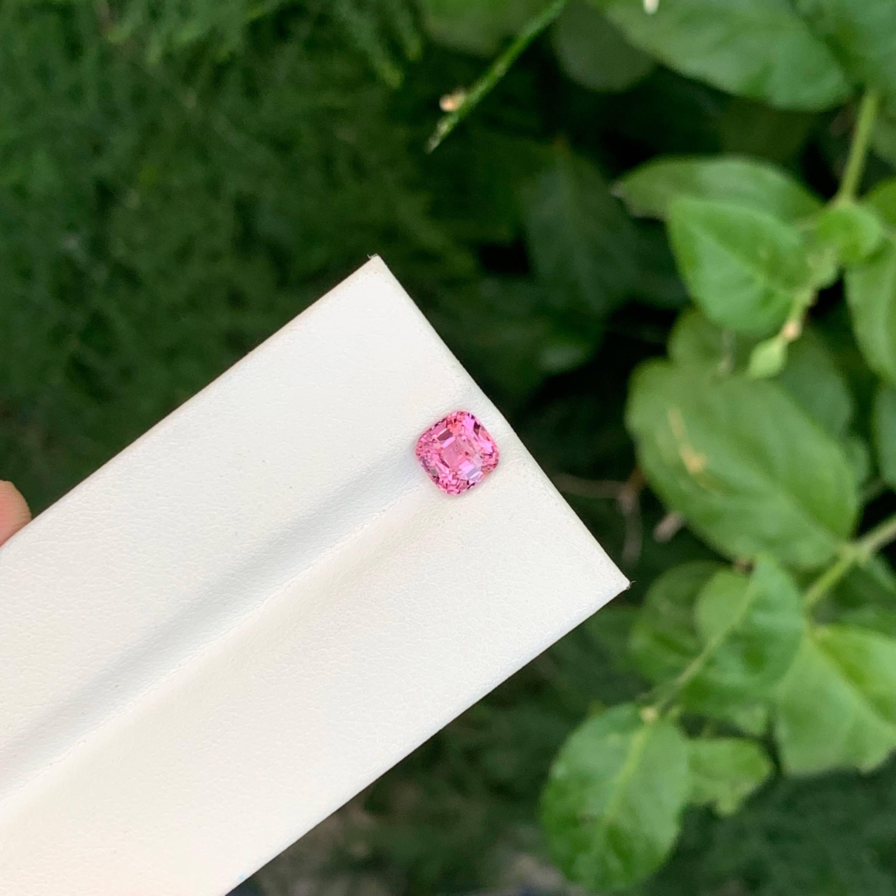 1,20 quilates de espinela rosa natural suelta talla cojín piedra preciosa de Tanzania en venta 3