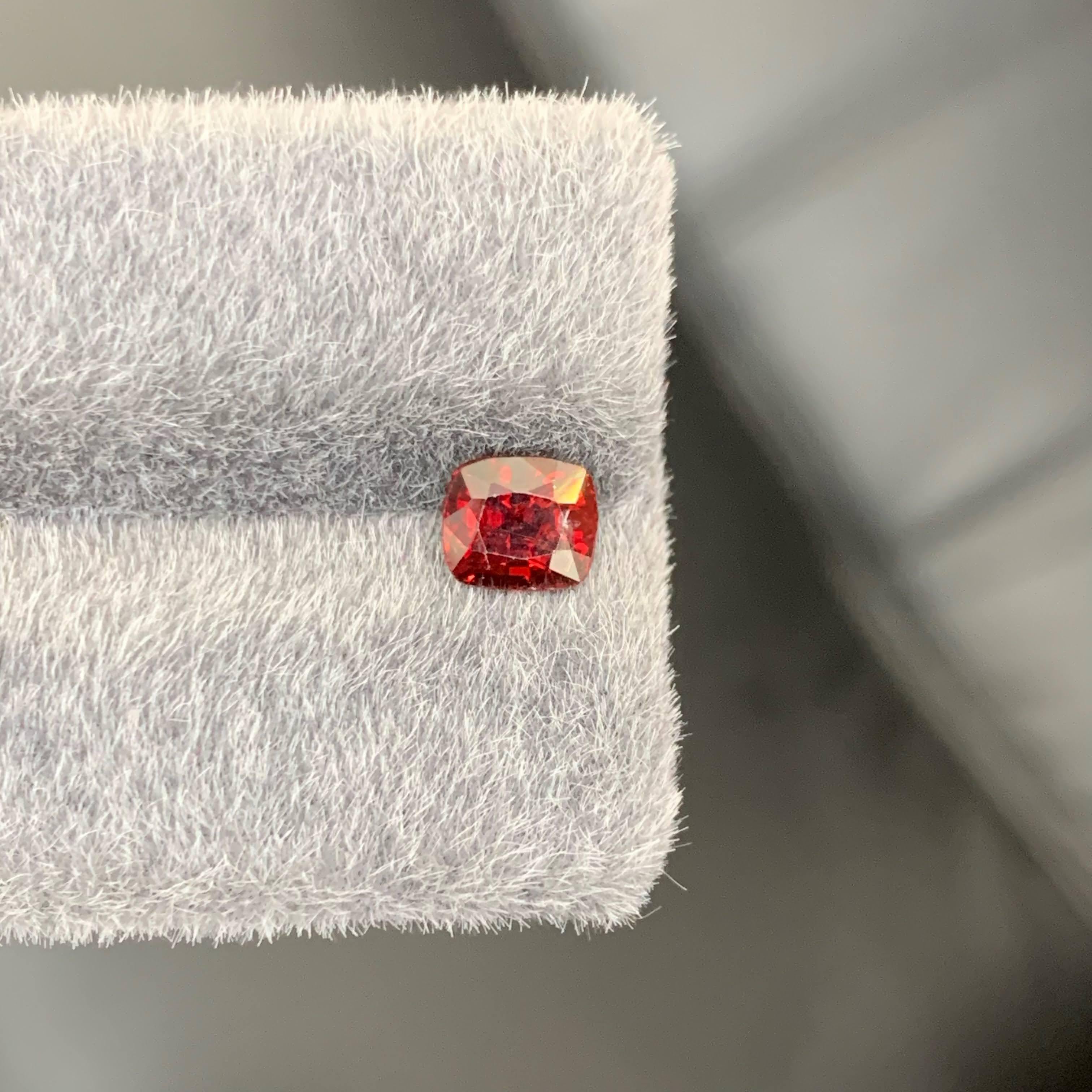 1,20 Carati di Spinello Rosso Naturale Sciolto Pietra Gemma Taglio Cuscino Dal Birmano in vendita 5