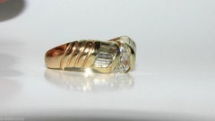 1.20 Carat Pear Shape Diamond Band Ring 14 Karat Durable