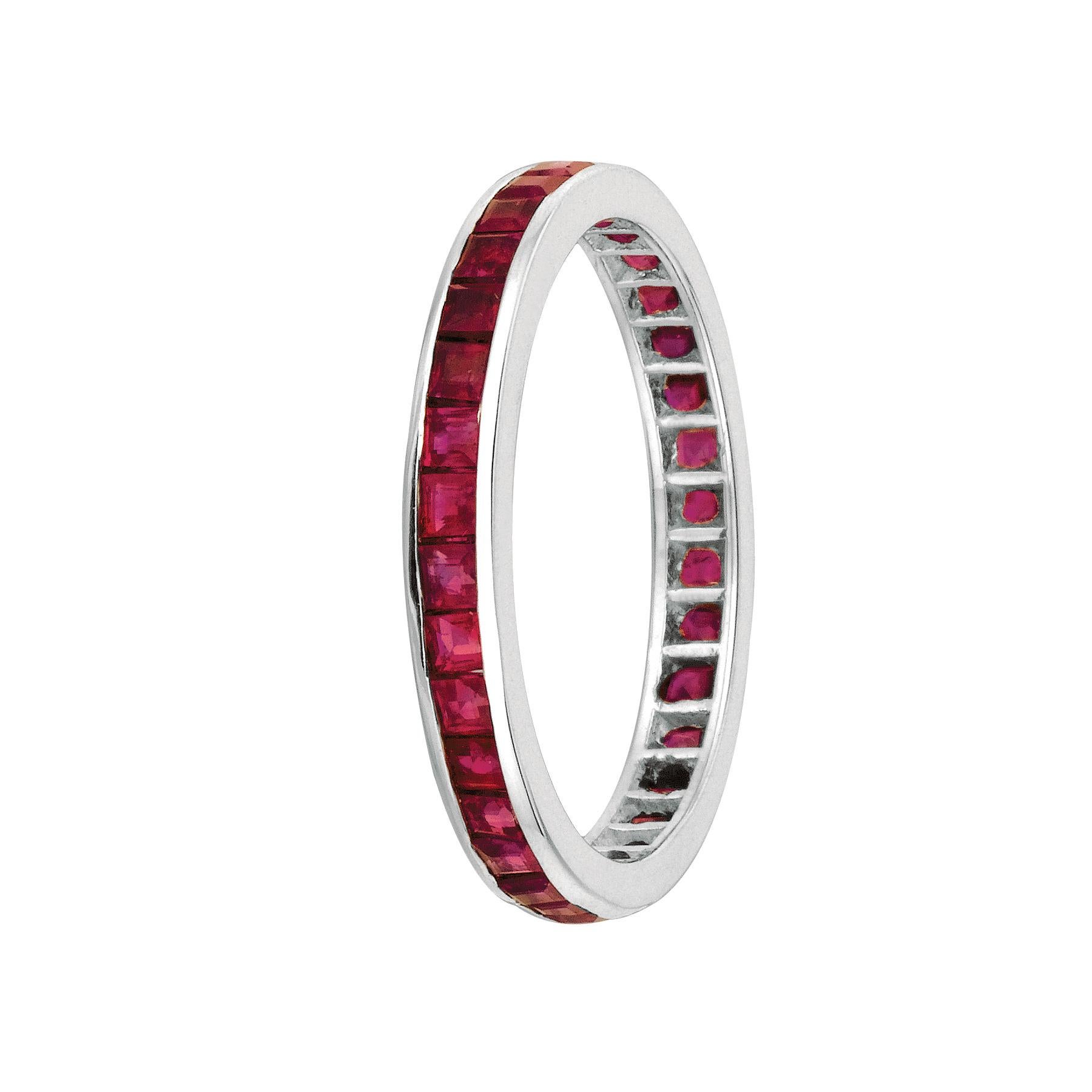 princess cut ruby ring