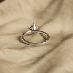 1.20 Carat Princess Diamond Engagement Ring in Platinum