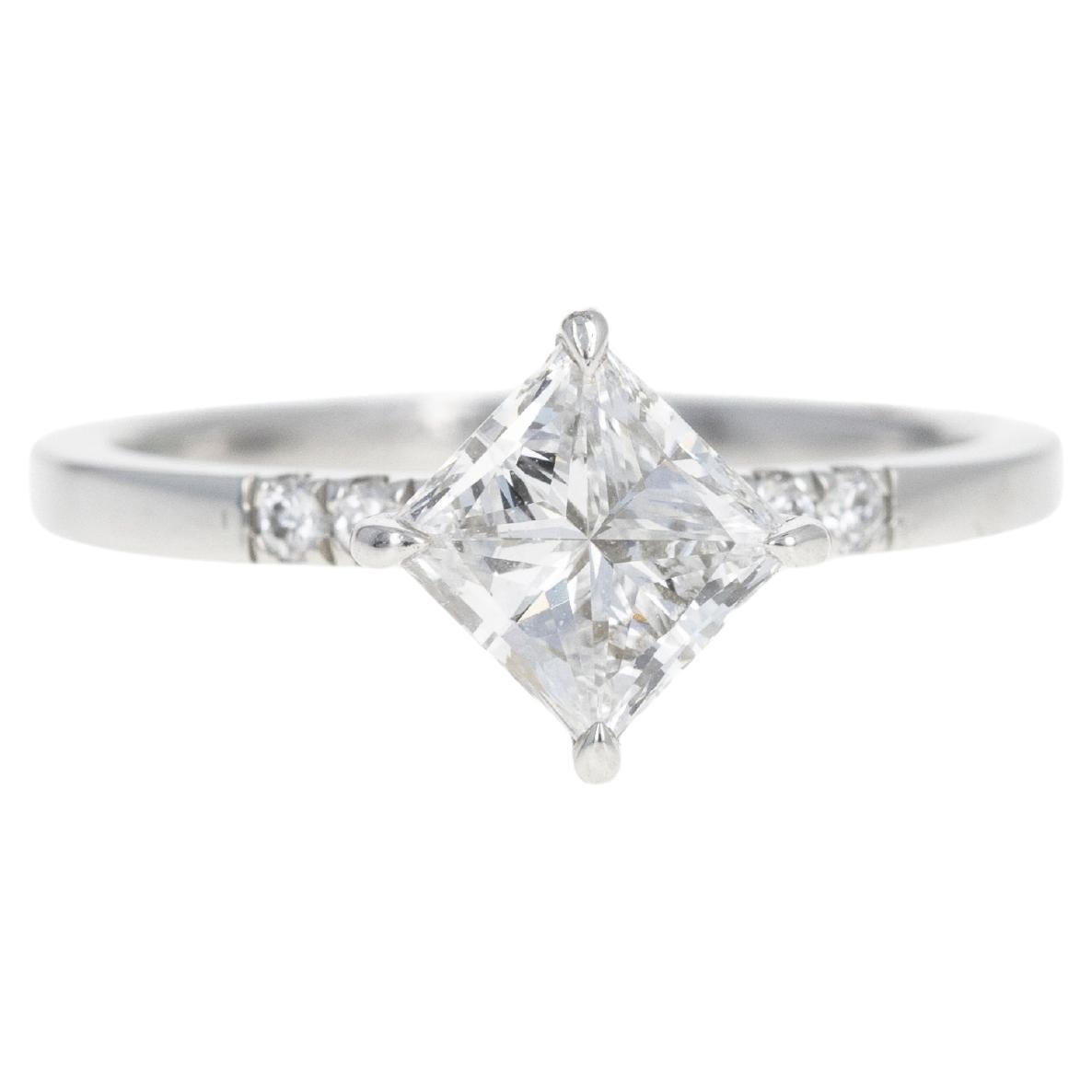 1.20 Carat Princess Diamond Engagement Ring in Platinum