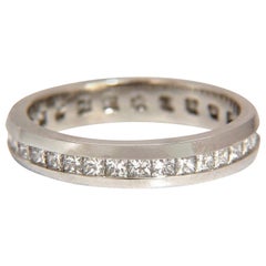 1.20 Carat Princess Diamonds Eternity Band Ring 14 Karat G/VS*