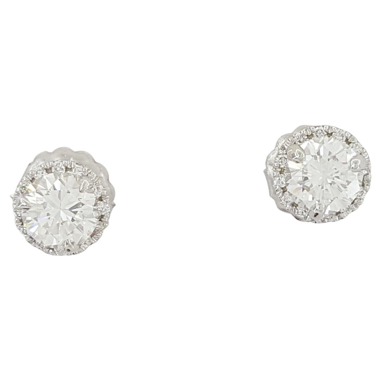 1/20 Carat Round Cut White Natural Diamond Cross Stud Earrings For...