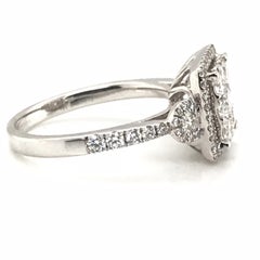 1.20 Carat Round Cluster Diamond Ring