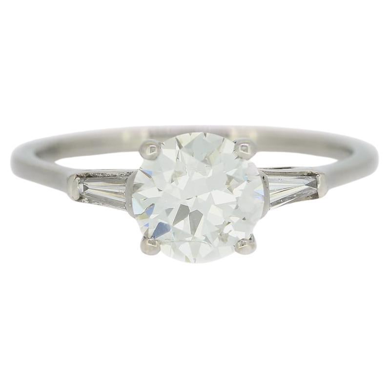1.20 Carat Transitional Cut Diamond Solitaire Engagement Ring