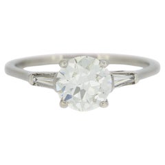 1.20 Carat Transitional Cut Diamond Solitaire Engagement Ring