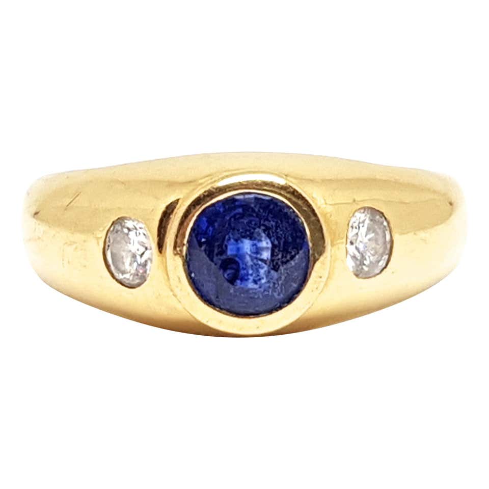 Antique Sapphire and Diamond Three-Stone Rings - 3,019 For Sale at ...