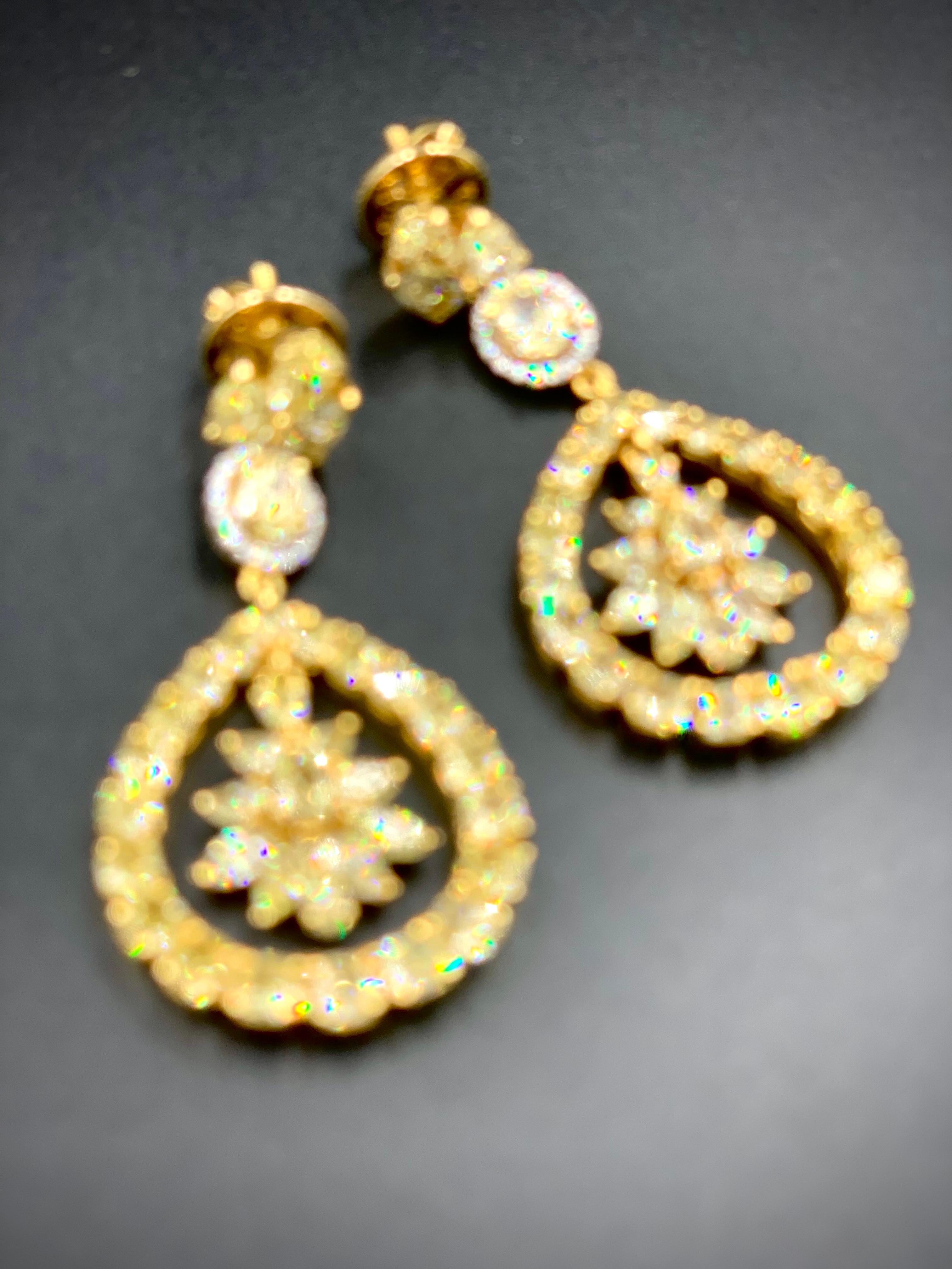 12.0 Carats of Fancy Yellow Diamond Earring 1