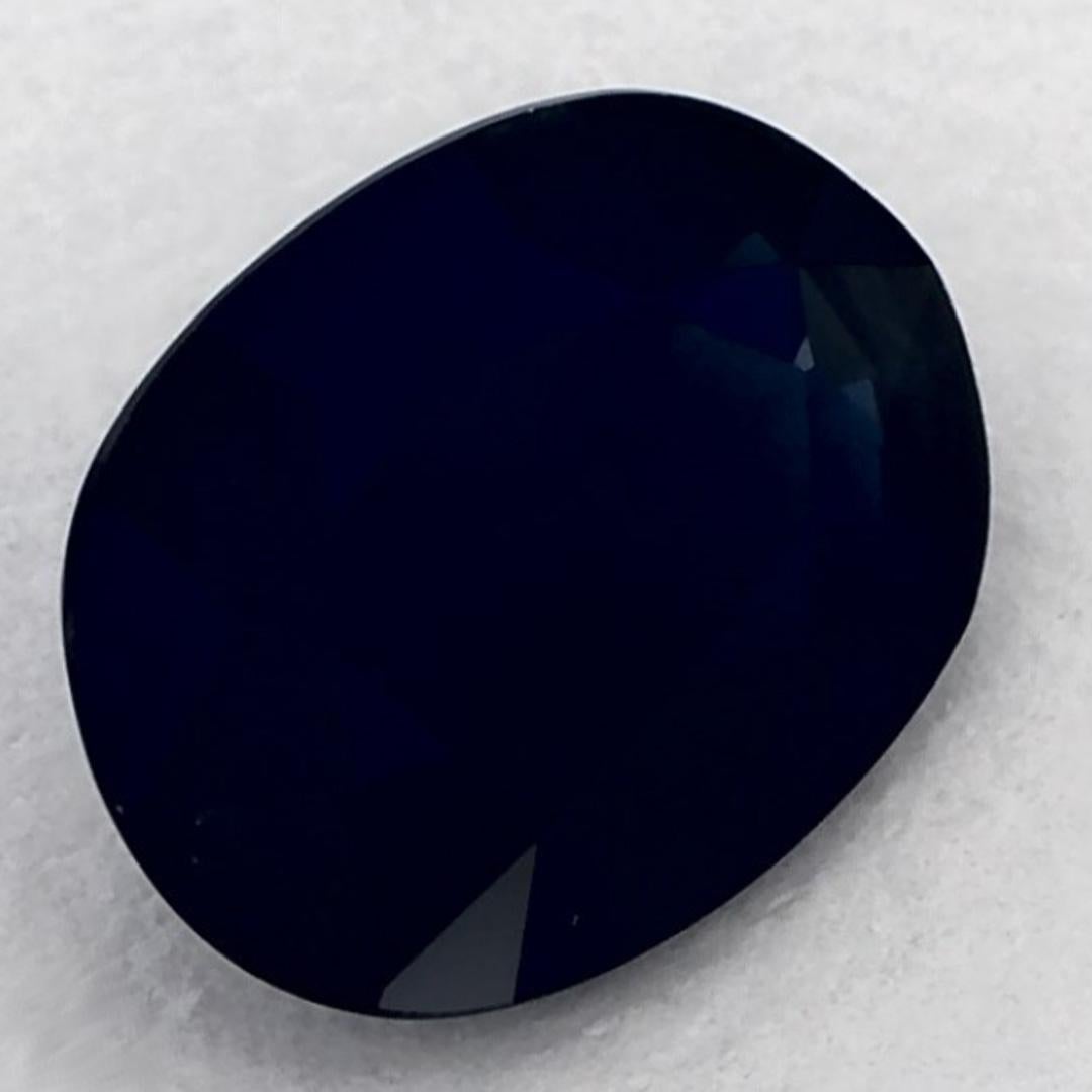 1.20 carati di zaffiro blu ovale sfuso In condizioni Nuovo in vendita a Fort Lee, NJ