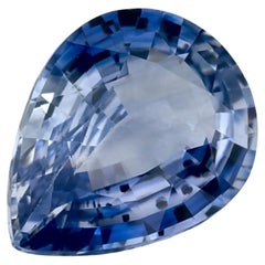 1.20 Karat Blauer Saphir Birne Loser Edelstein