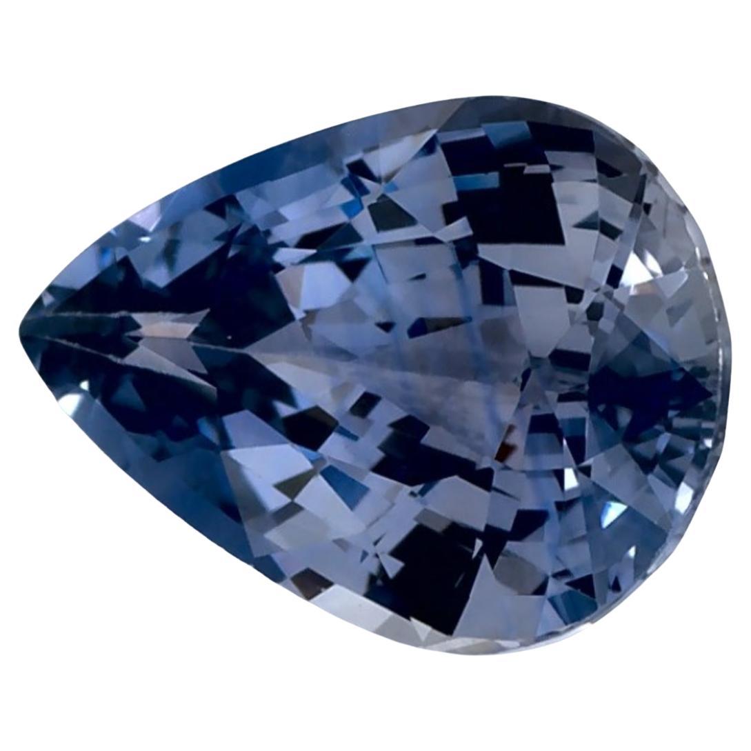 1.20 Ct Blue Sapphire Pear Loose Gemstone