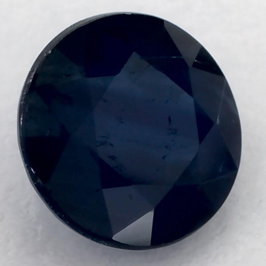 1.20 Karat Blauer runder Saphir, loser Edelstein im Zustand „Neu“ im Angebot in Fort Lee, NJ
