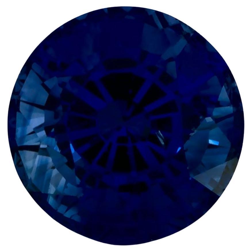 1.20 Ct Blue Sapphire Round Loose Gemstone