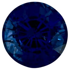 1.20 Karat Blauer runder Saphir, loser Edelstein