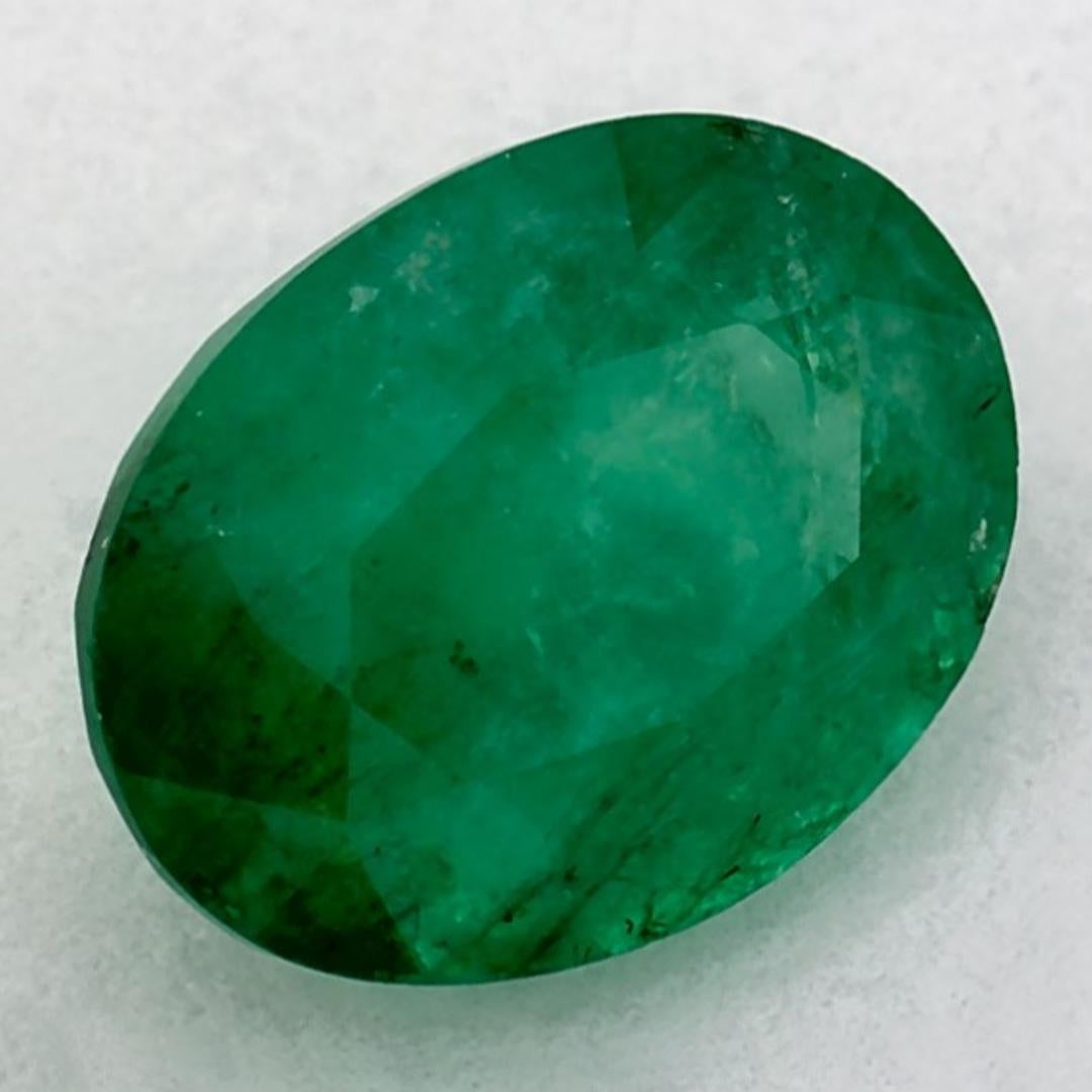 1.20 Karat Smaragd Oval Loser Edelstein (Ovalschliff) im Angebot