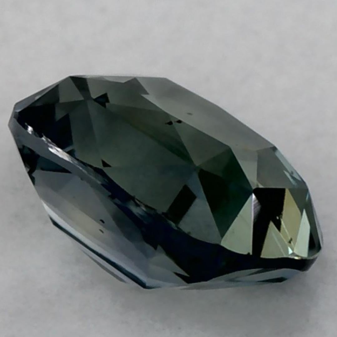 1.20 Ct Green Sapphire Cushion Loose Gemstone (pierre précieuse en vrac) en vente 1