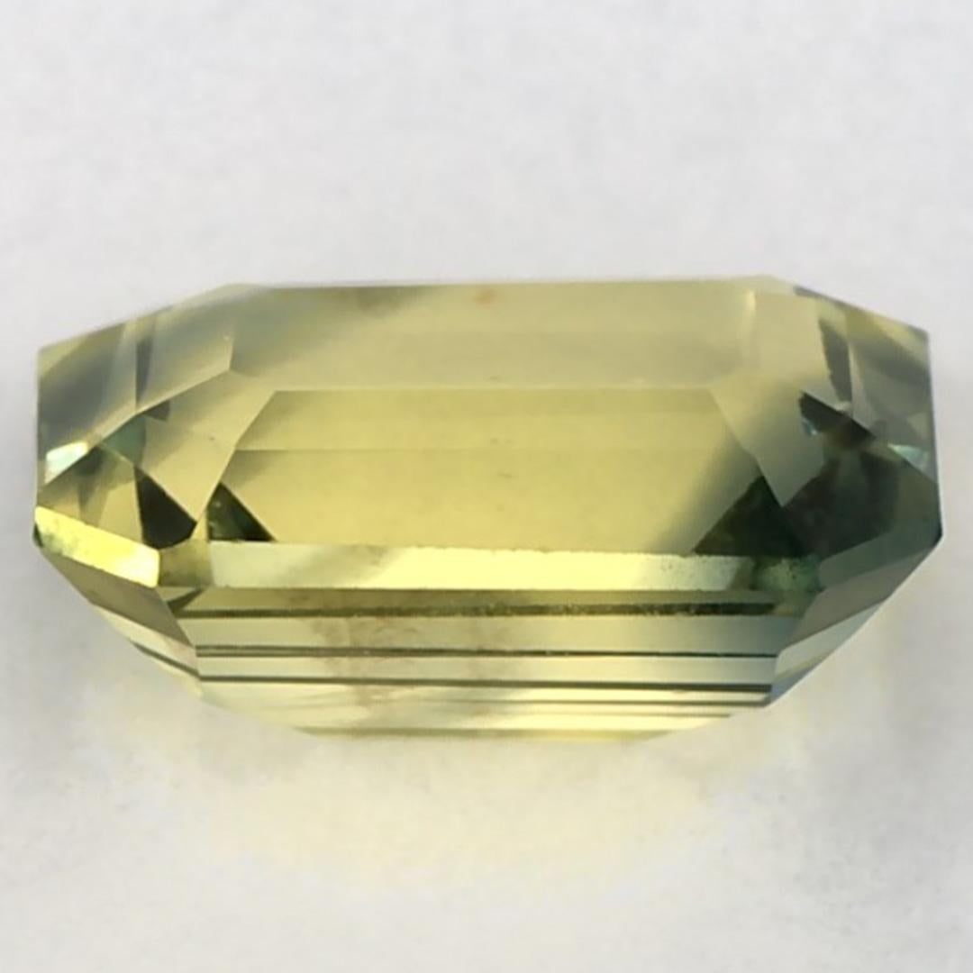 1.20 Ct Green Sapphire Octagon Cut Loose Gemstone im Zustand „Neu“ im Angebot in Fort Lee, NJ